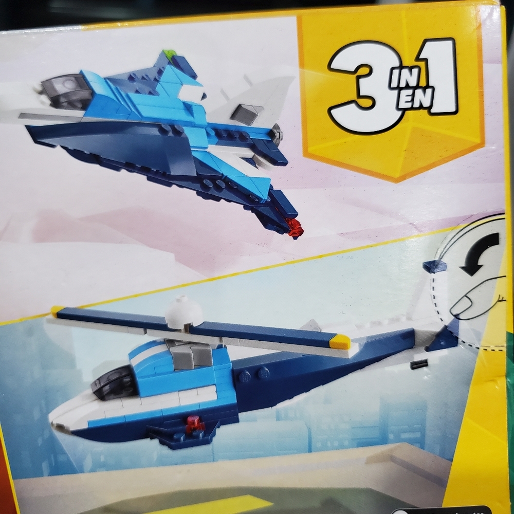 NIB LEGO #31160 Creator 3 in 1 Aircraft Race Plane Toy 178 Pieces - Picture 7 of 16